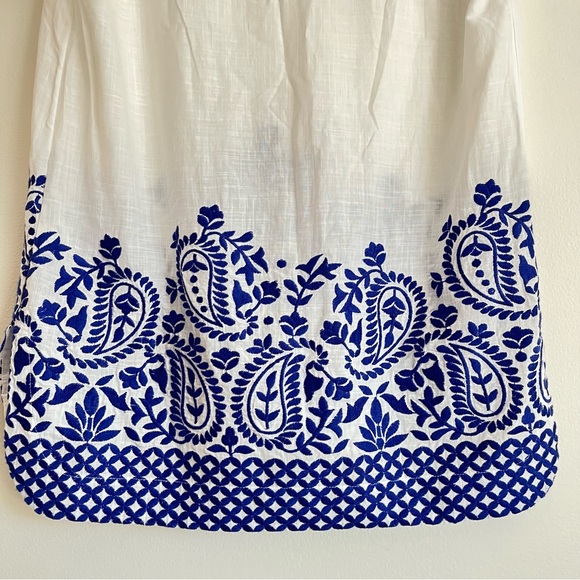 Athleta Oversized Swim Cover Up Embroidered Paisley Tunic (i1) - Picture 8 of 14